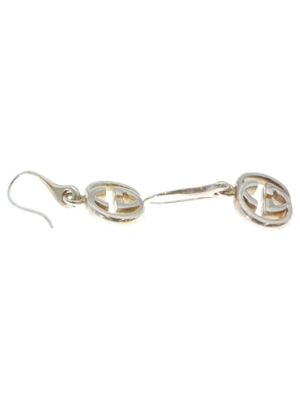 Gucci Interlocking Earrings Silver - Picture 4 of 6